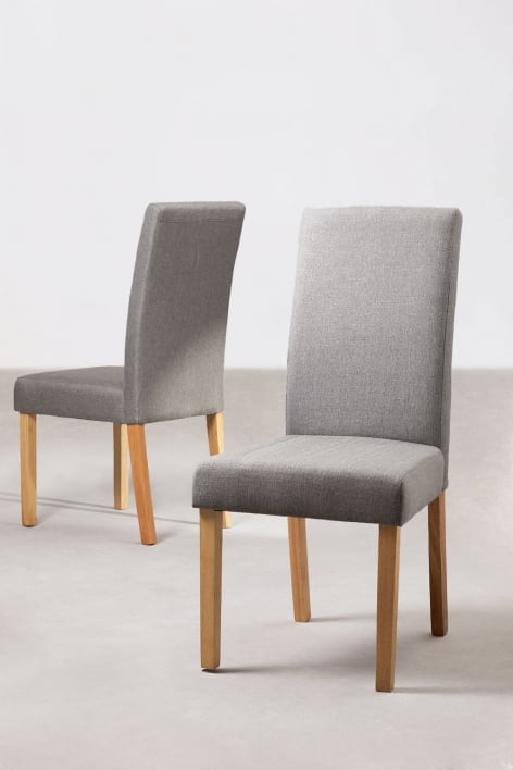 Pack of 2 Fabric Dining Chairs Cindy