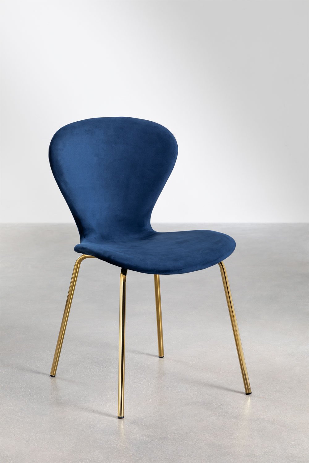 Stackable Velvet Dining Chair  Uit, gallery image 1