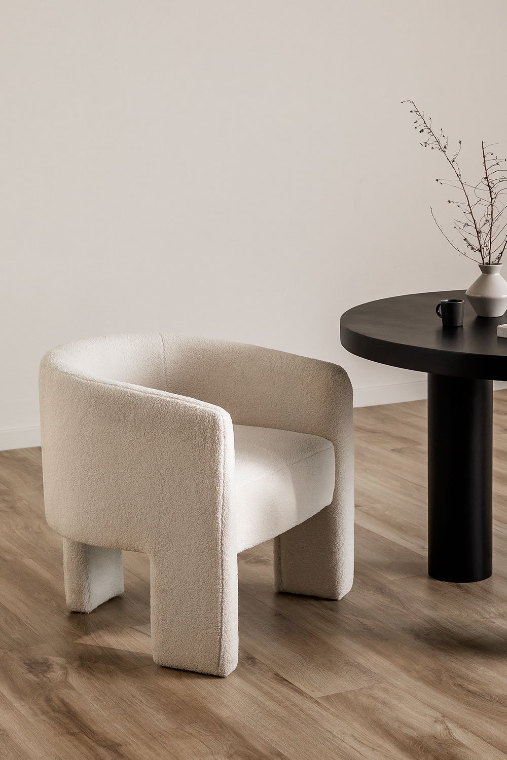 Xastru shearling dining chair, gallery image 1