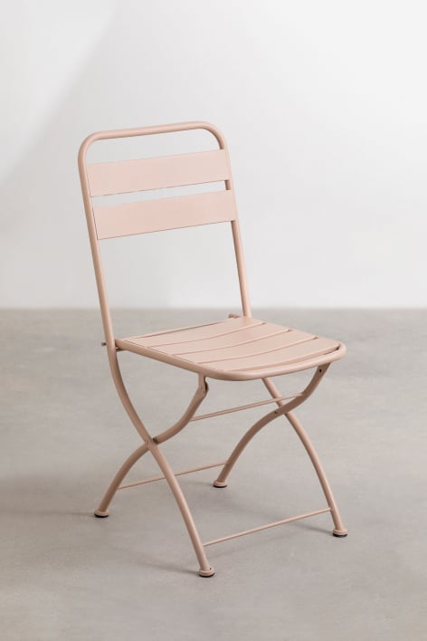 Folding garden chair in steel Janti