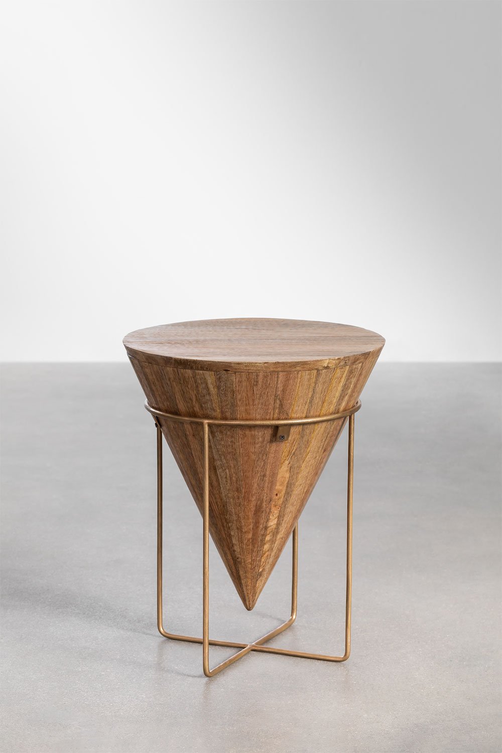 Round Mango Wood Side Table (Ø30 cm) Nanup - SKLUM