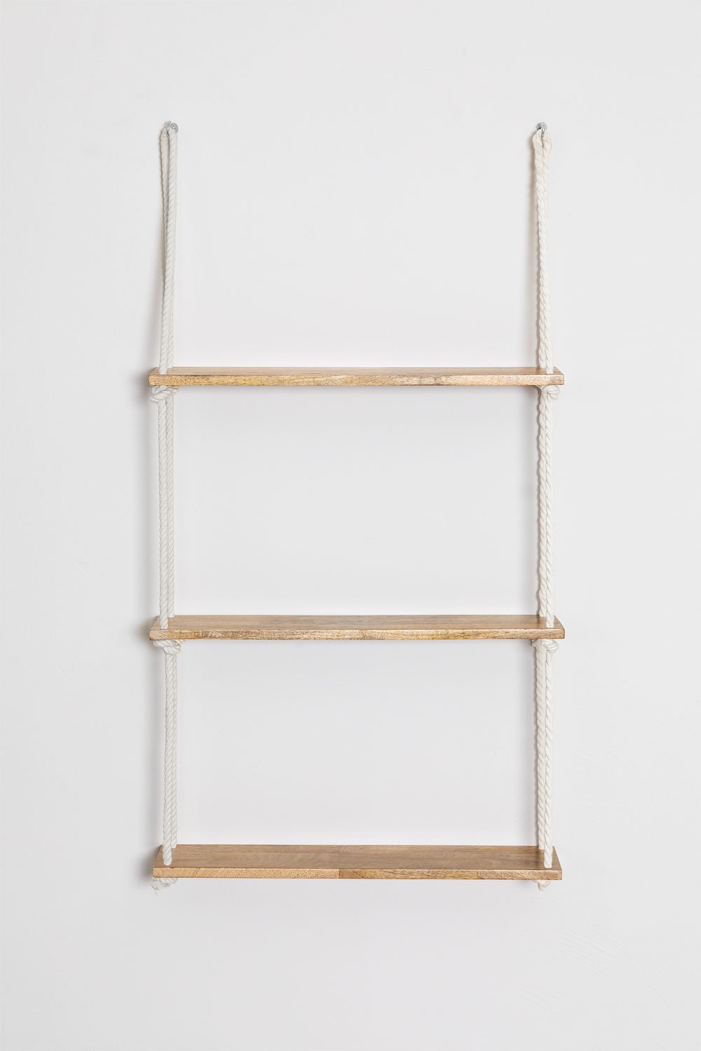 Daven mango wood and rope wall shelf, gallery image 2