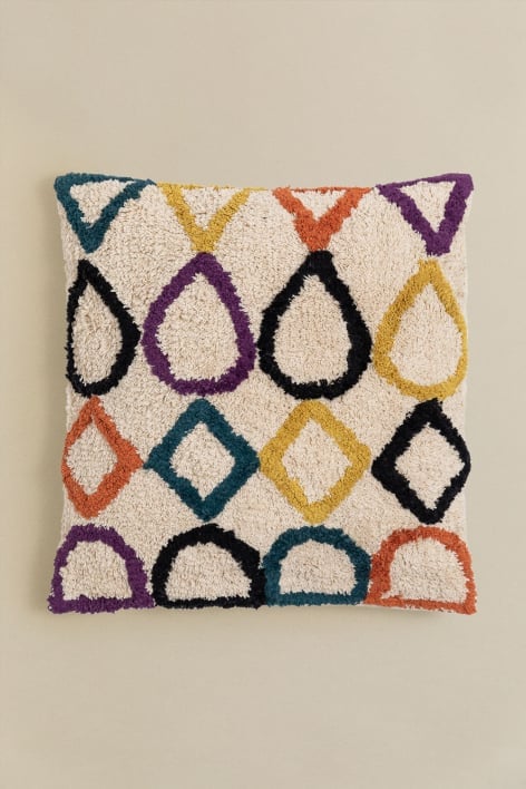 Square Cotton Cushion (43 x 43 cm) Plui
