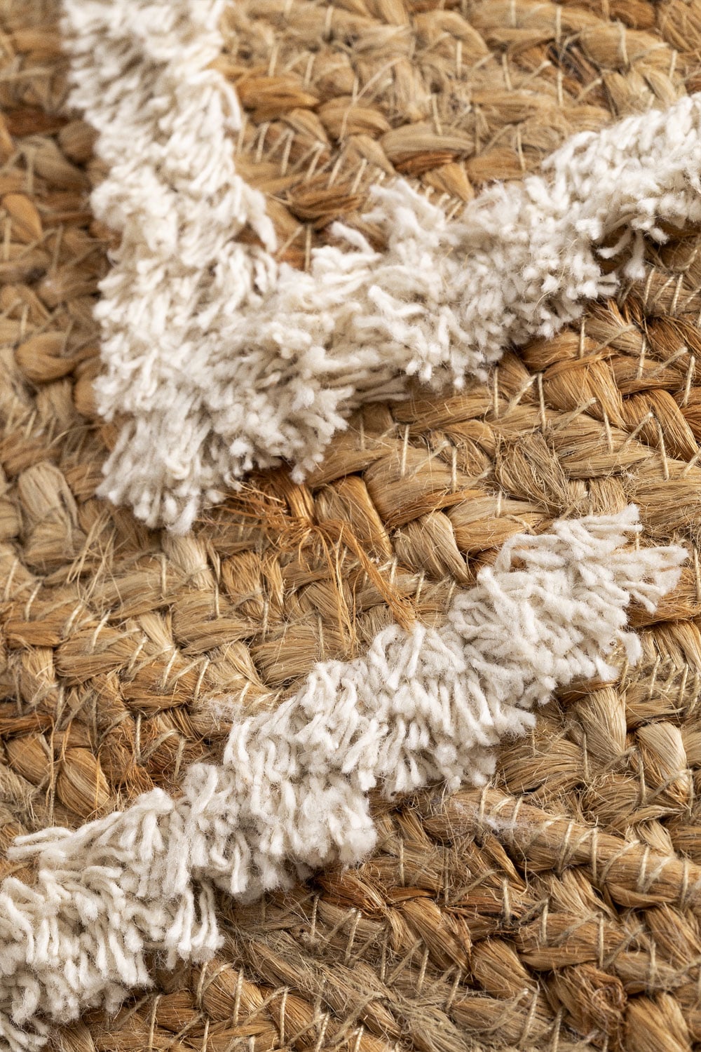 Square Jute & Cotton Cushion (45x45 cm) Bato, gallery image 5