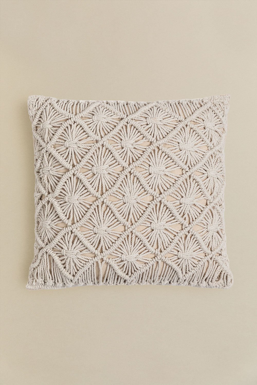 Senena macrame square cushion (45x45 cm) , gallery image 1