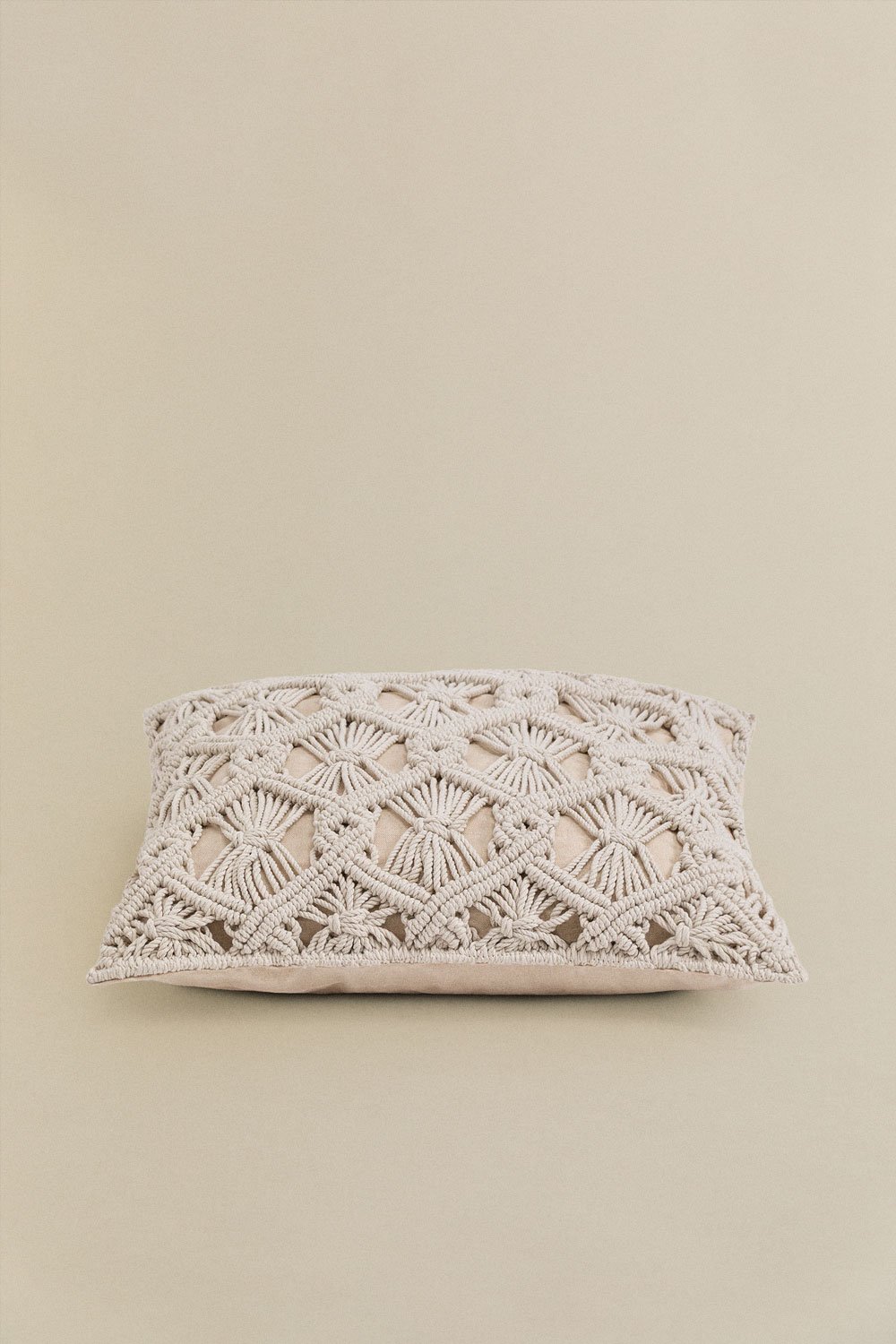 Istar macrame square cushion (45x45 cm) , gallery image 2