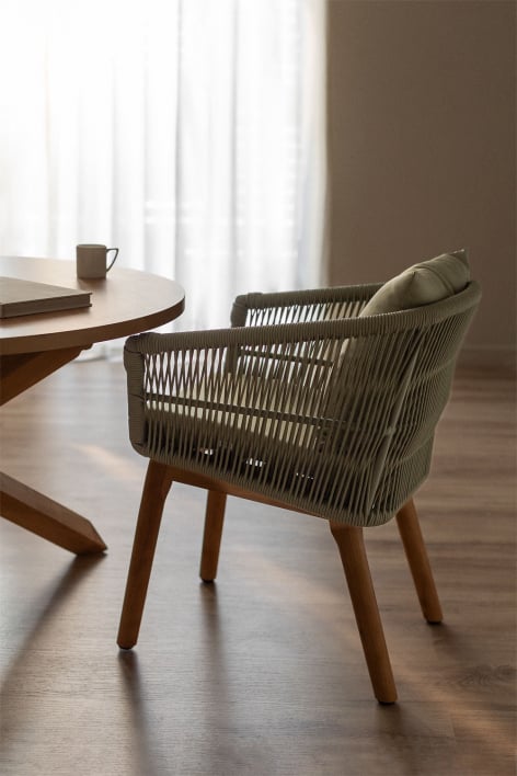 Barker dining chair - Bamboo Green