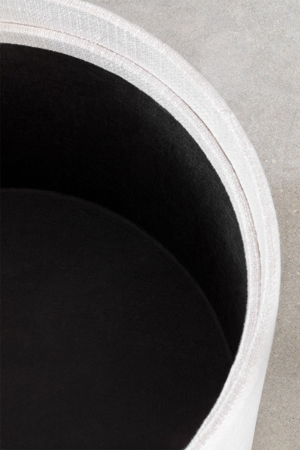 Berkeleni round upholstered coffee table with tray and storage, gallery image 6