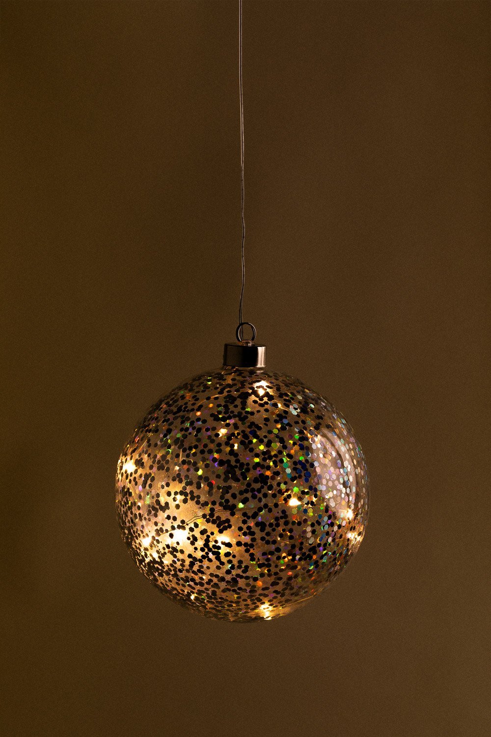Decorative sphere with LED lights in Ruirik glass, gallery image 3