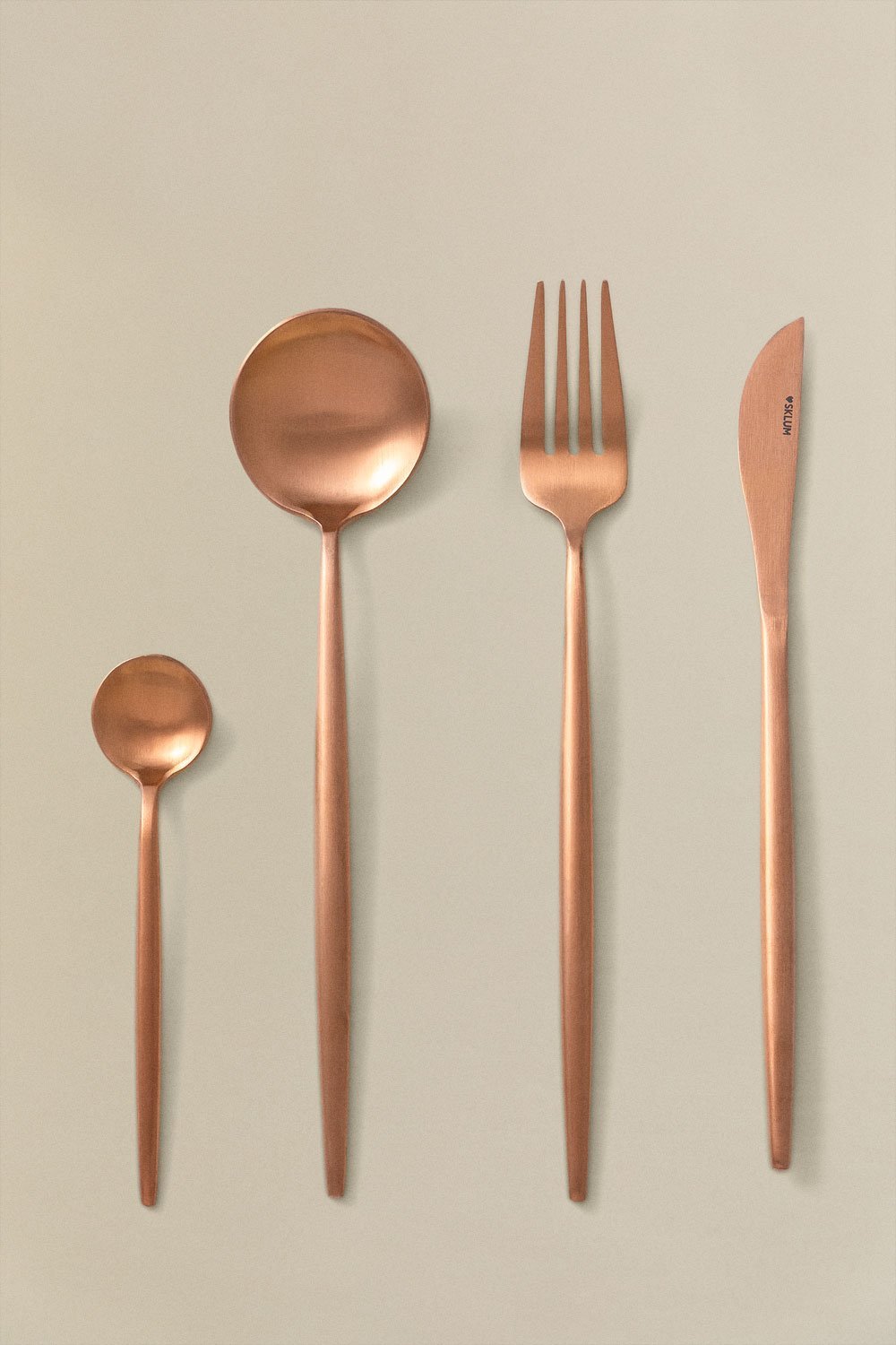 16 pcs Matte Metallic Cutlery Noya, gallery image 2