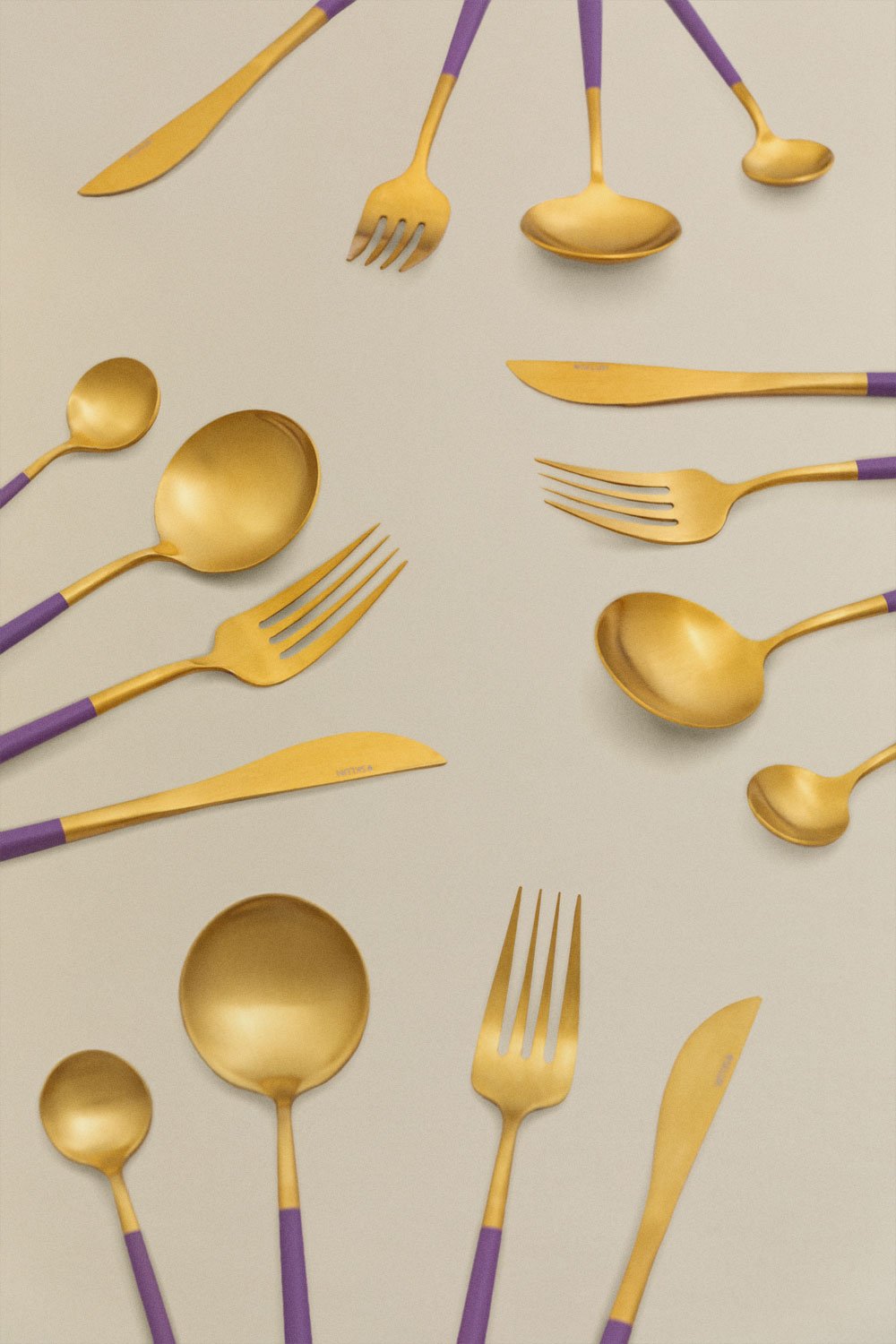 16 Piece Metallic Cutlery Noya Colors , gallery image 1