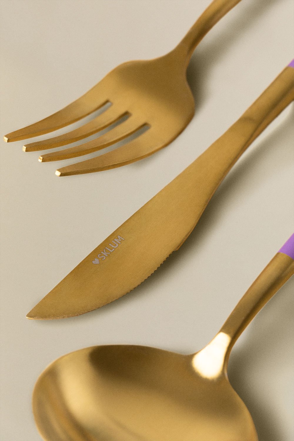 16 Piece Metallic Cutlery Noya Colors , gallery image 2