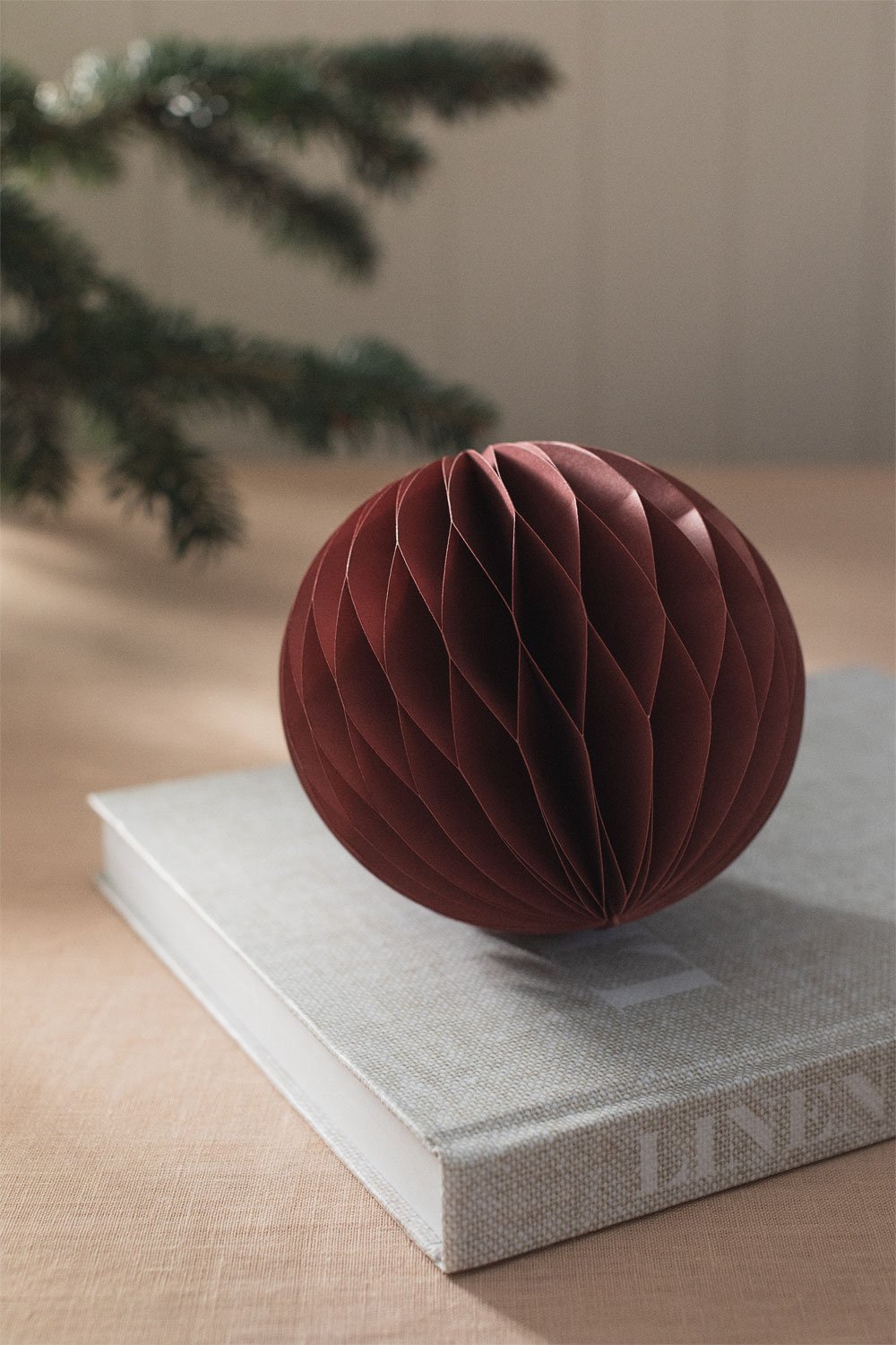 Pack of 6 Migow Honeycomb Paper Christmas Balls, gallery image 1