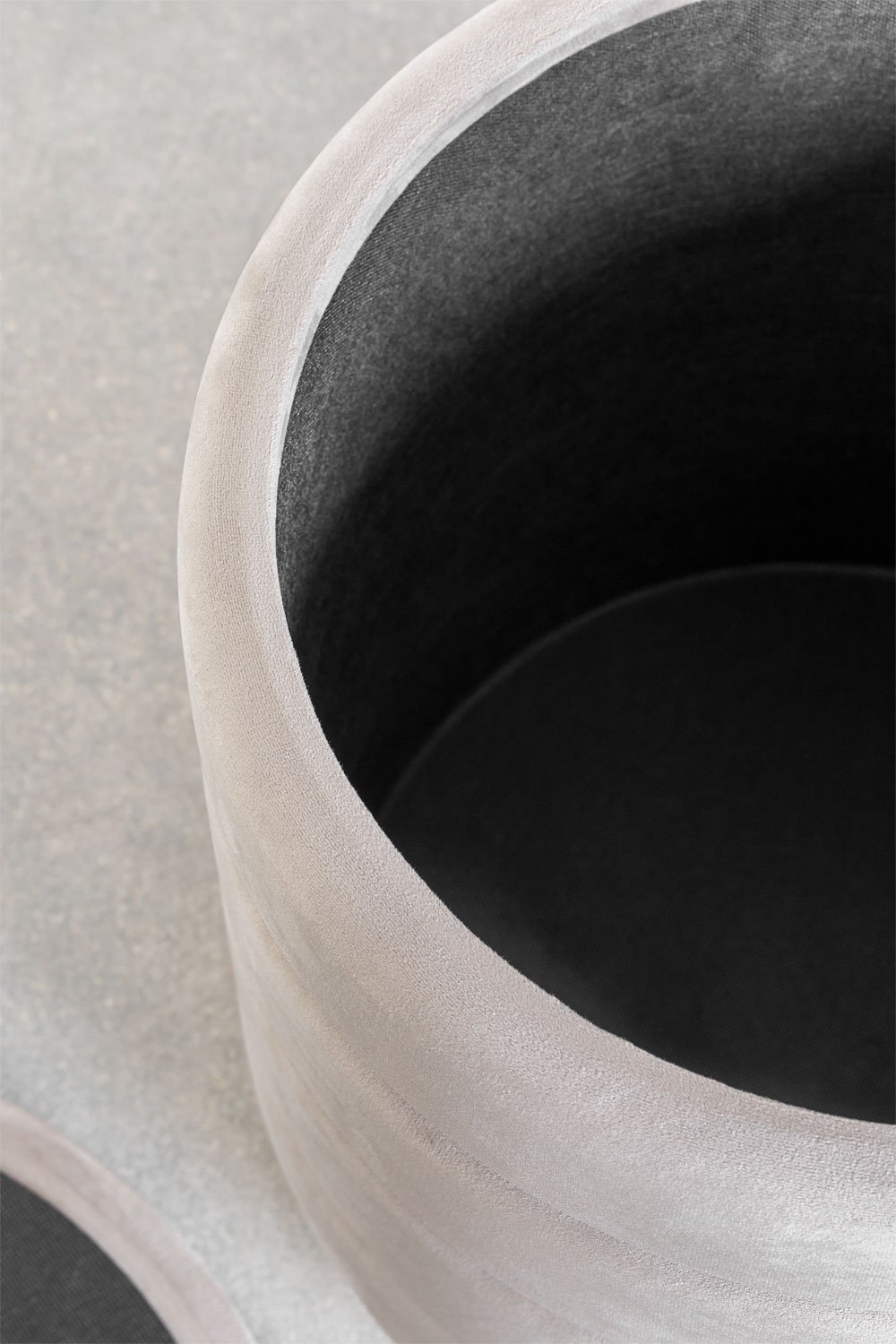 Bradford velvet storage pouffe, gallery image 4