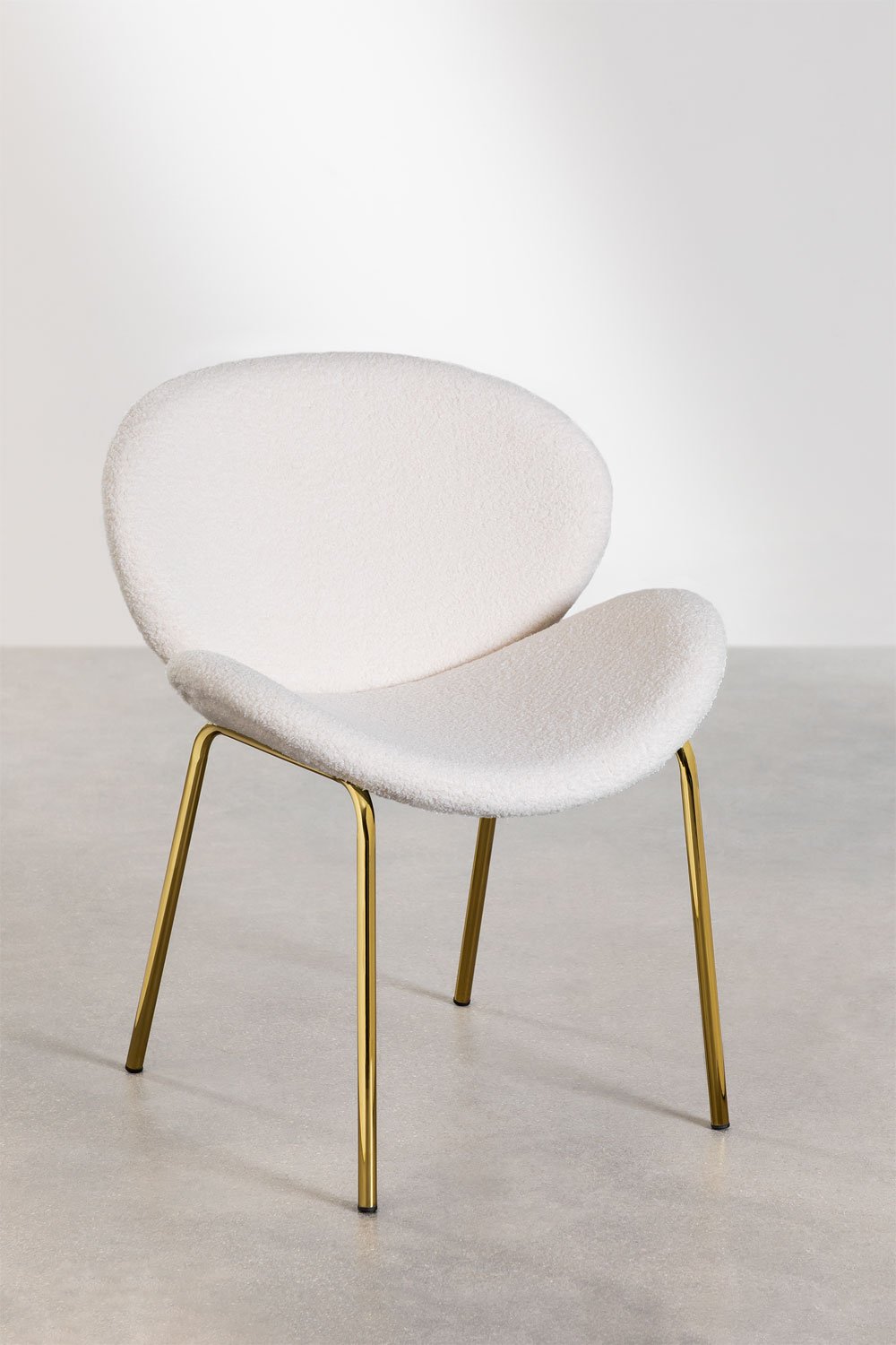 Dining Chair Upholstered in Chenille Fior, gallery image 2