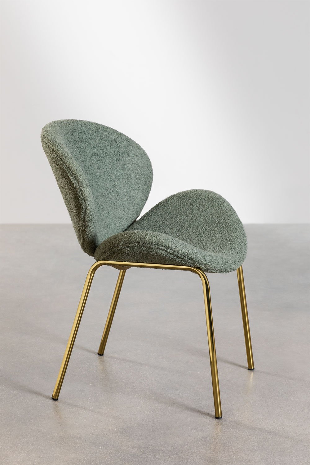 Dining Chair Upholstered in Chenille Fior, gallery image 2