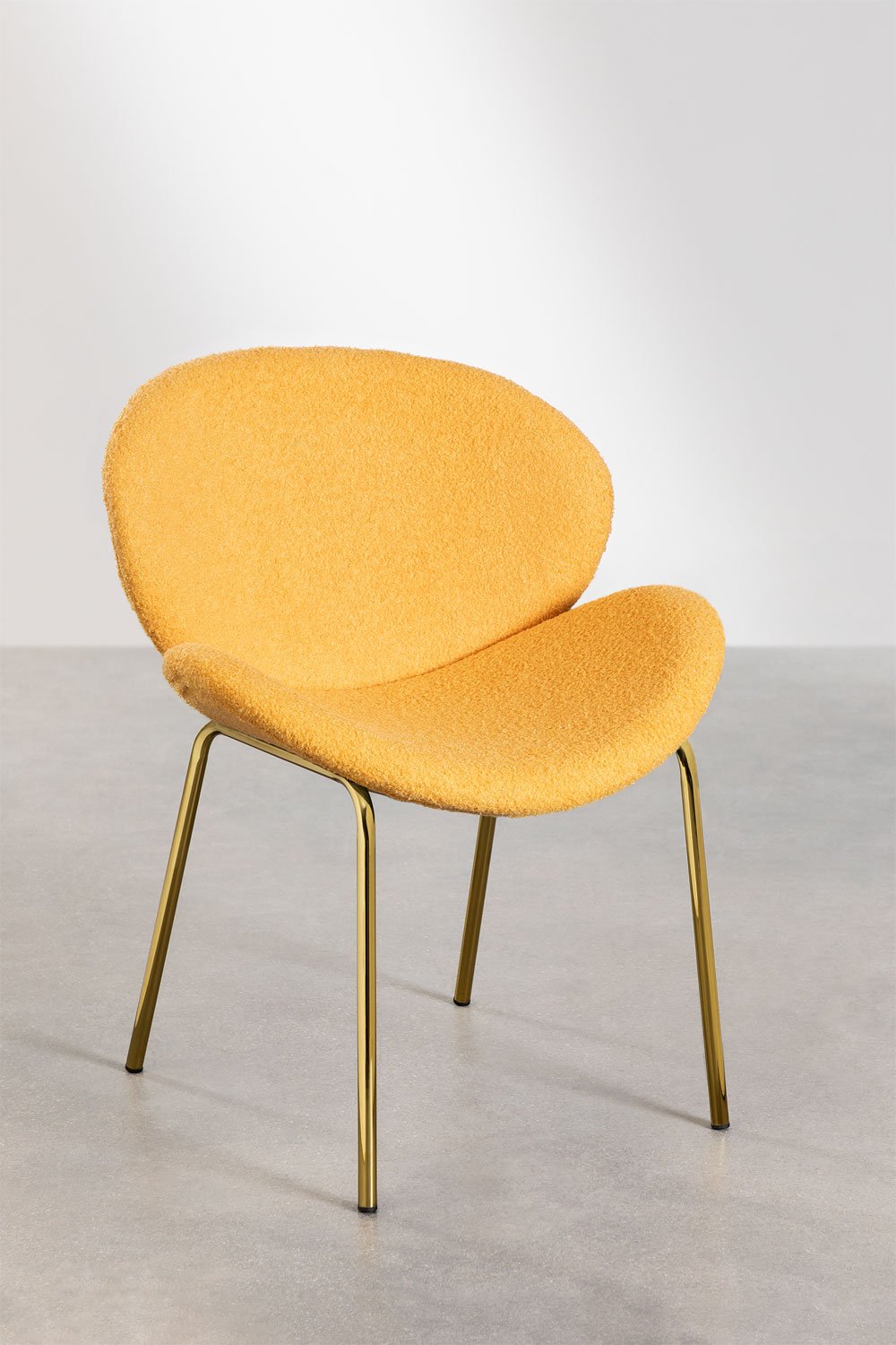 Dining Chair Upholstered in Chenille Fior, gallery image 1