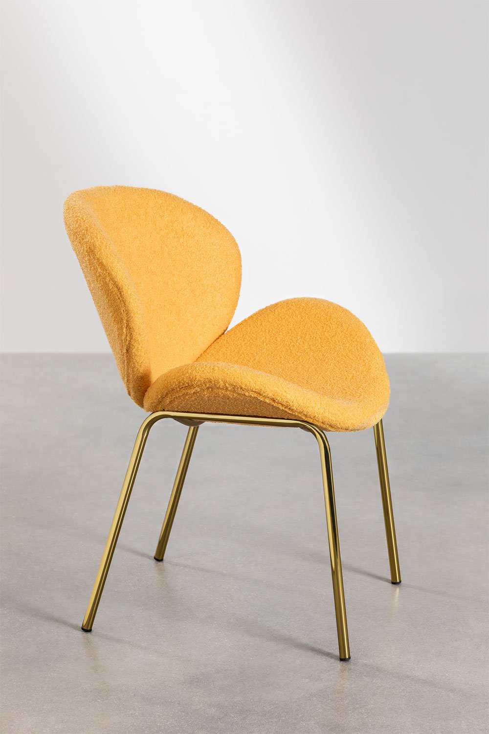 Dining Chair Upholstered in Chenille Fior, gallery image 2