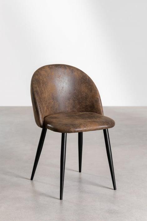 Kana leatherette upholstered dining chair