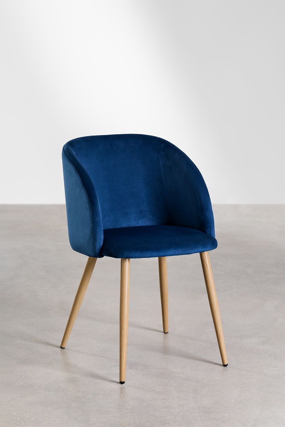 Velvet Dining Chair with Armrests Kana, gallery image 2