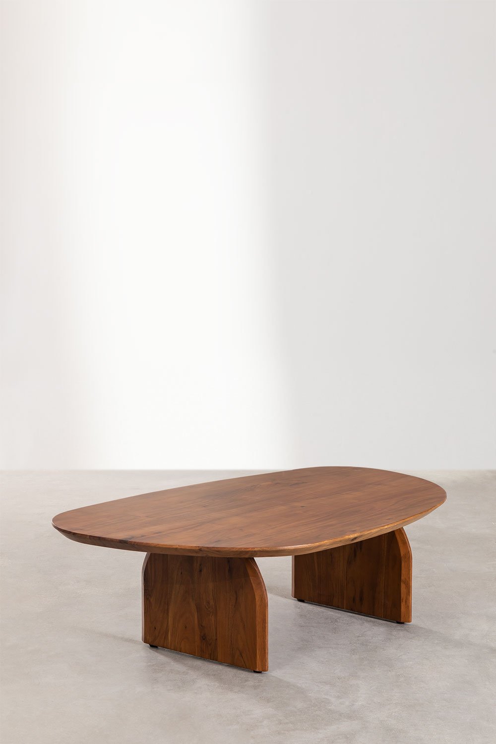 Acacia wood coffee table (135x80 cm) Bedum, gallery image 2