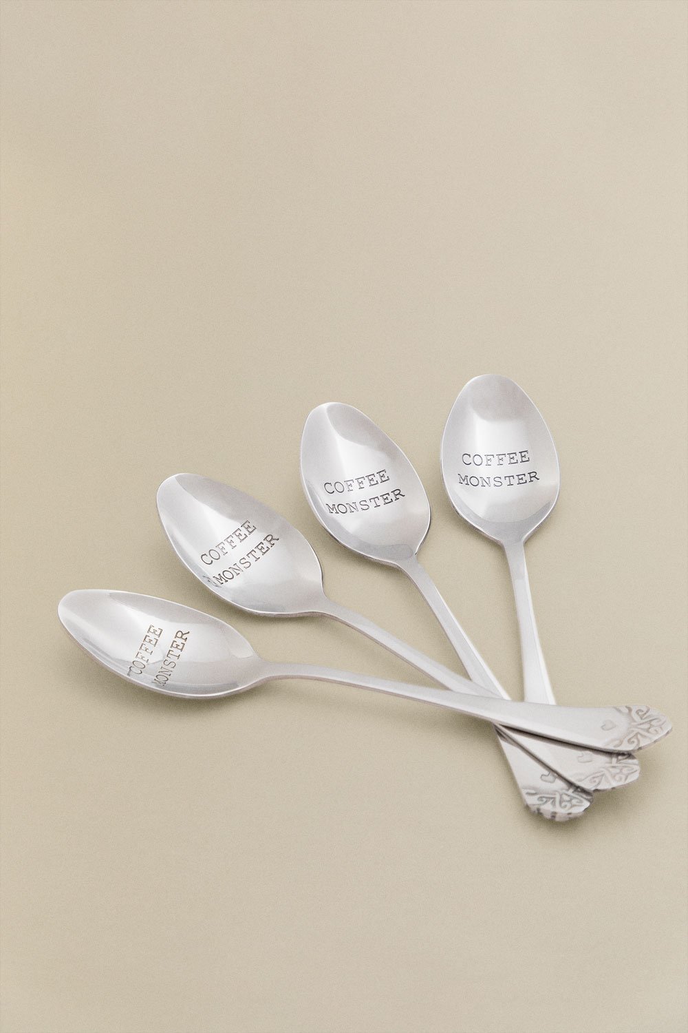 Set of 4 Dessert Spoons Odon, gallery image 1