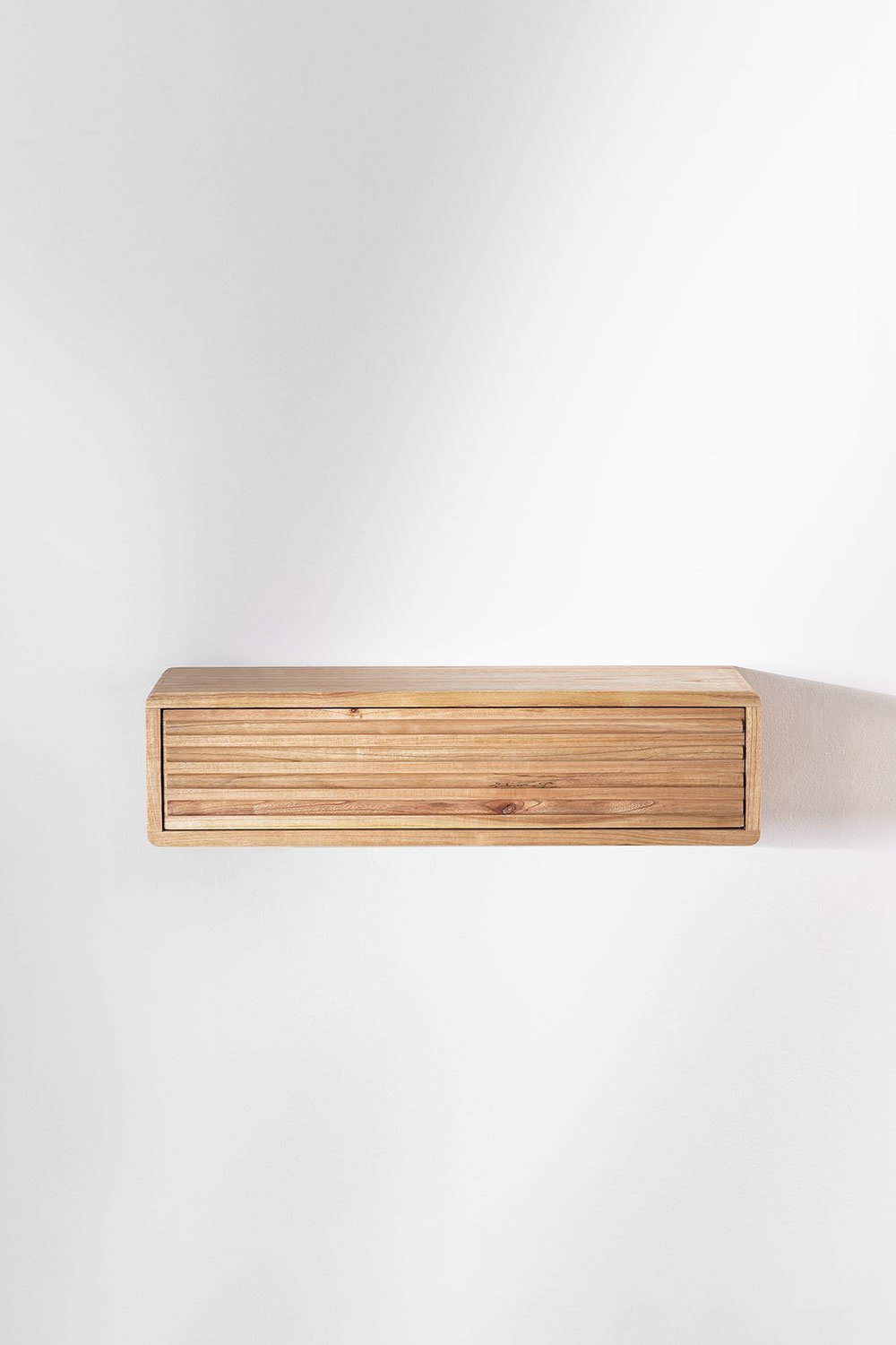 Floating hallway console in Deleyna wood, gallery image 3