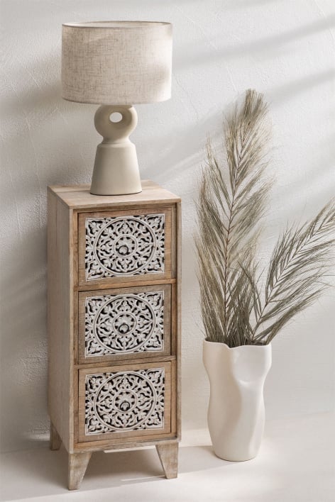 Mekel mango wood chest of drawers