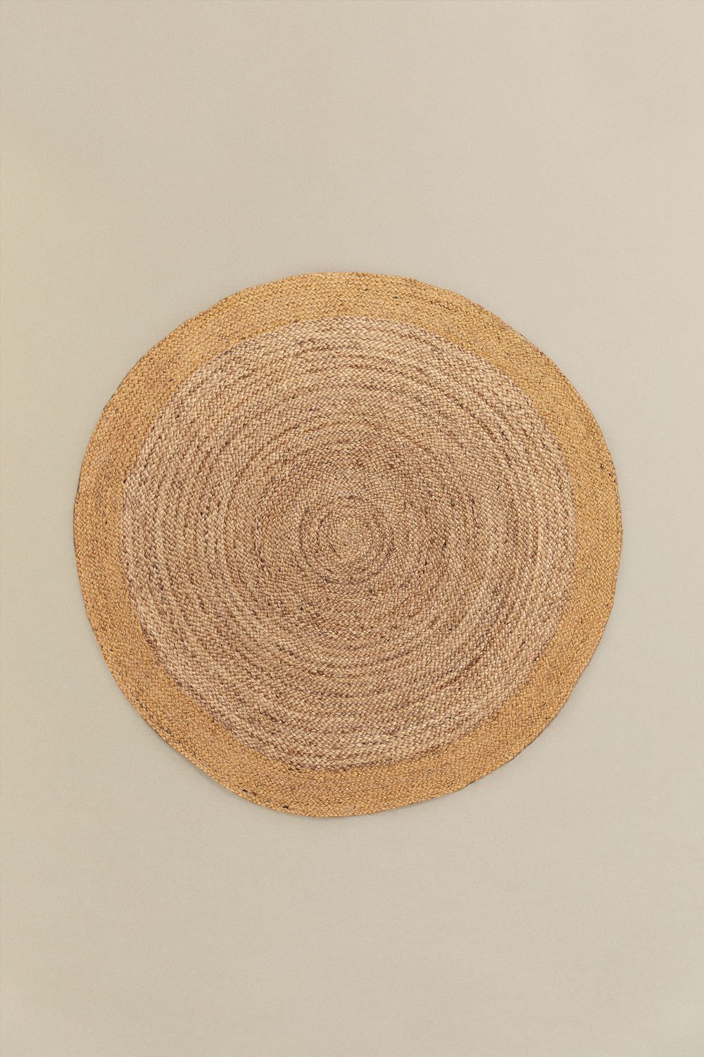 Round Natural Jute Rug Dagna Colors, gallery image 1