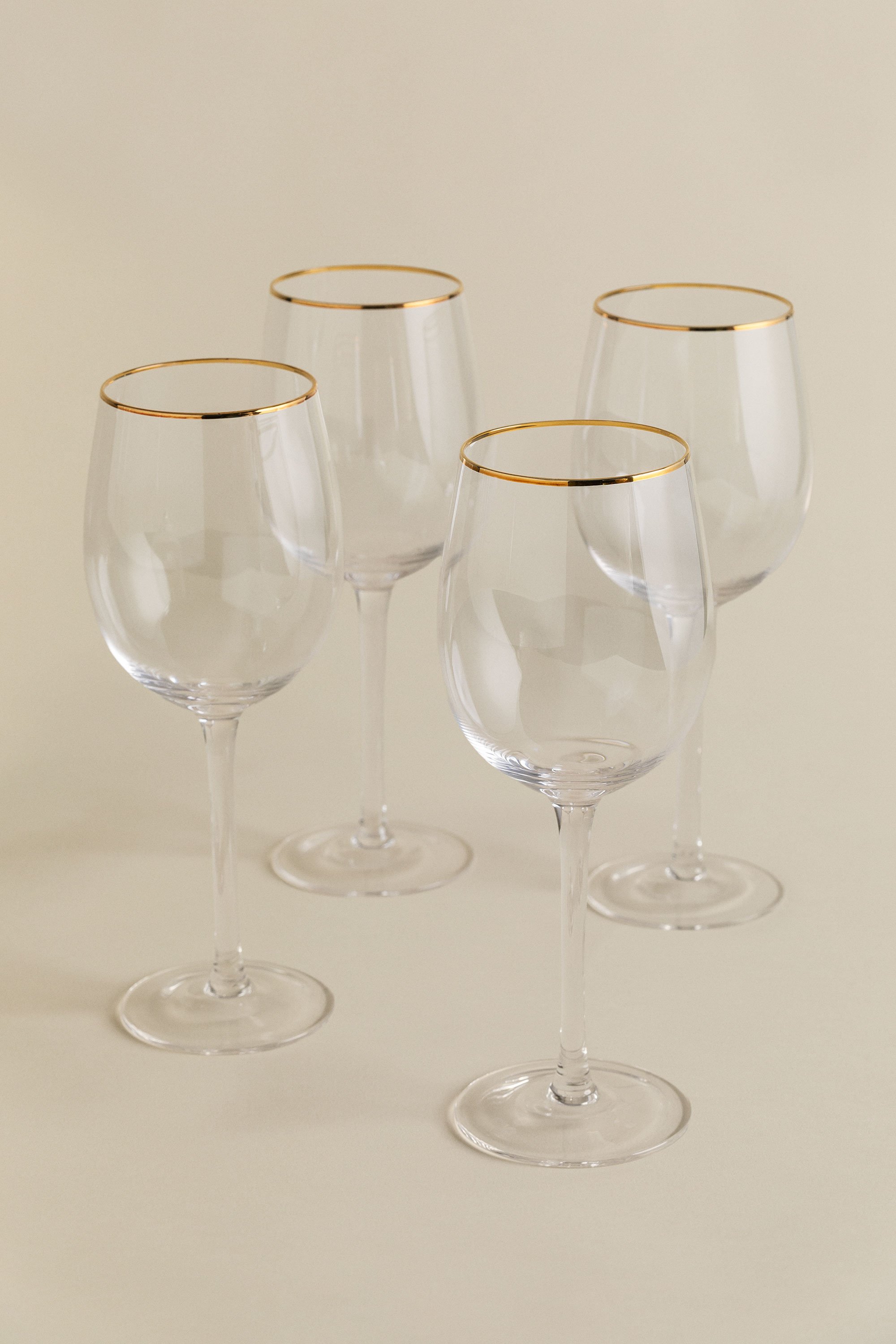 Pack of 4 Glasses of Red Wine in Glass 45 cl Arely, gallery image 2