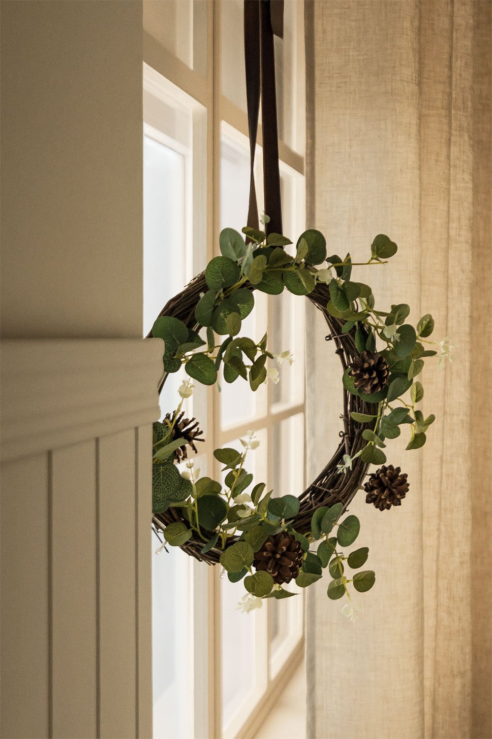 Christmas Wreath with LED Ø31 cm Eleanor, gallery image 1