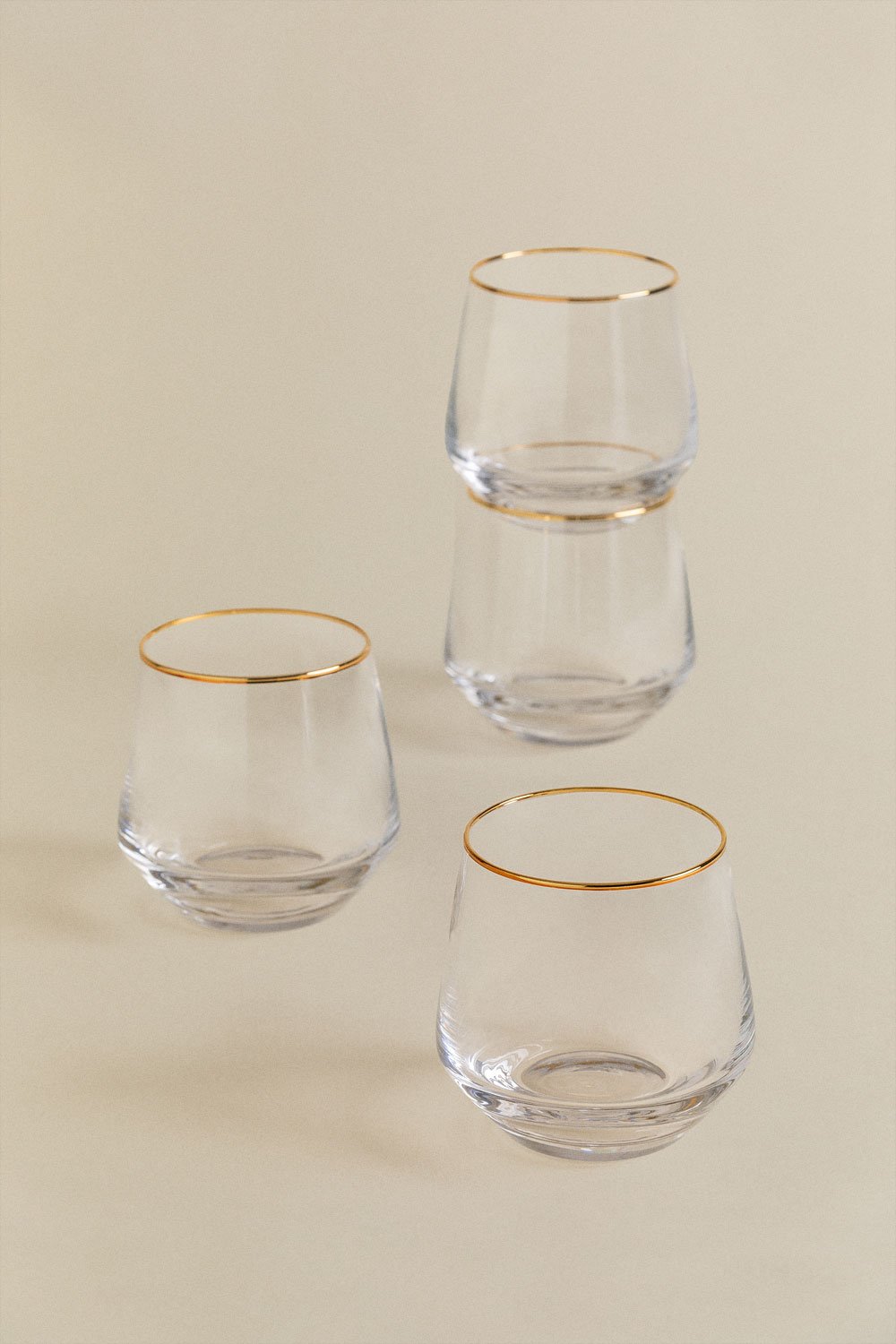 Pack of 4 Glass Tumblers 38 cl Arely, gallery image 2