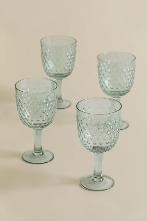 Pack of 4 Ticris 32 cl glass goblets