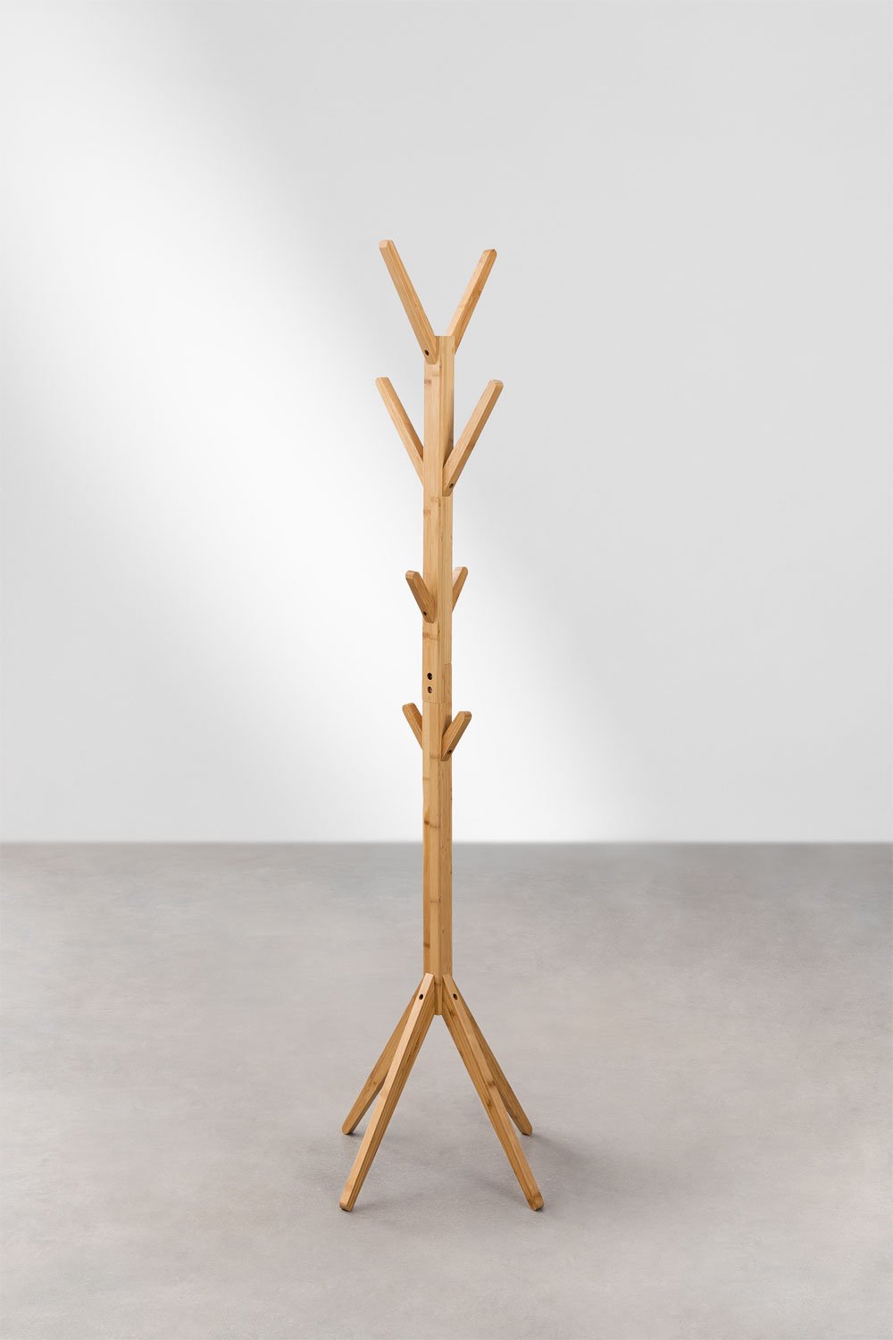 Bamboo coat deals rack