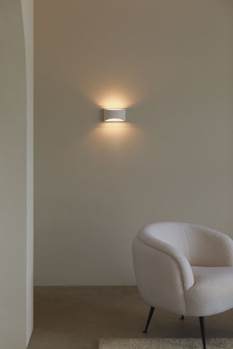 Lamara plaster wall sconce