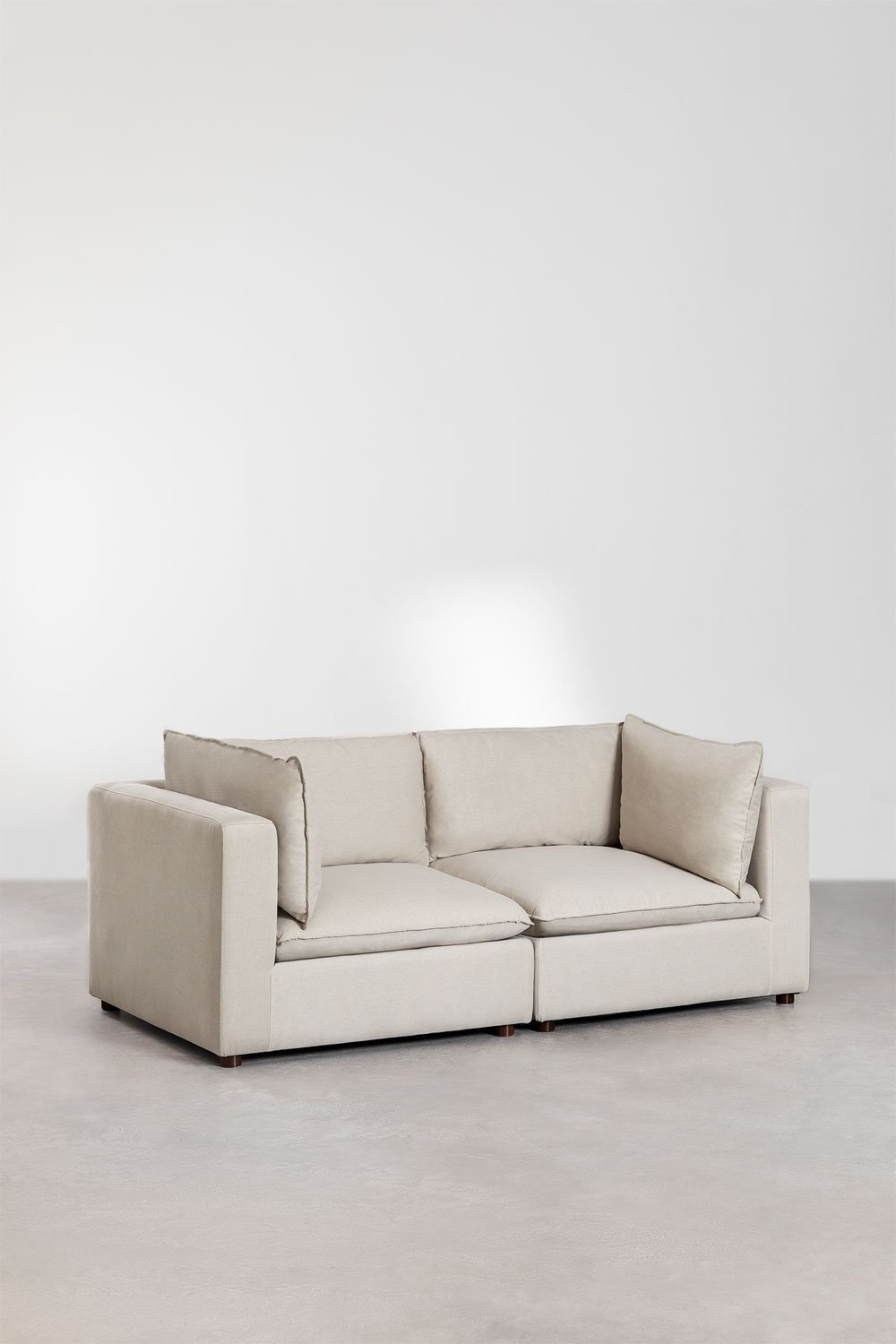 Estefan Style 2-Piece Modular Sofa with Armrests, gallery image 3
