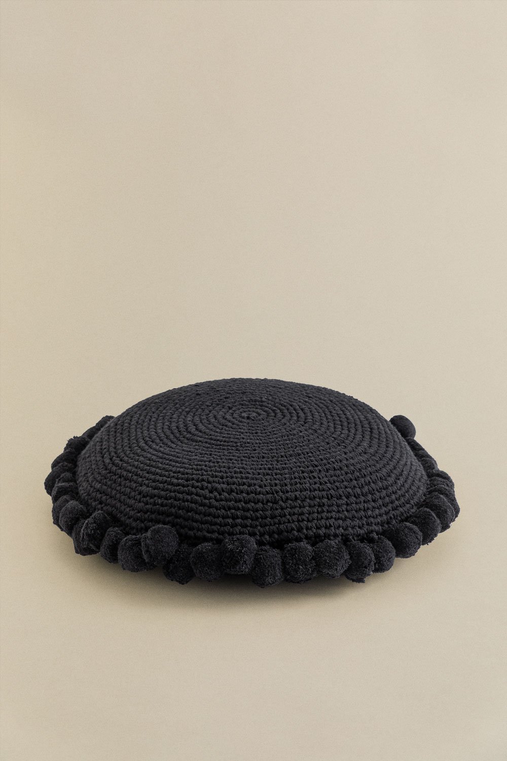 Round Cotton Cushion YILDA (Ø50cm), gallery image 2