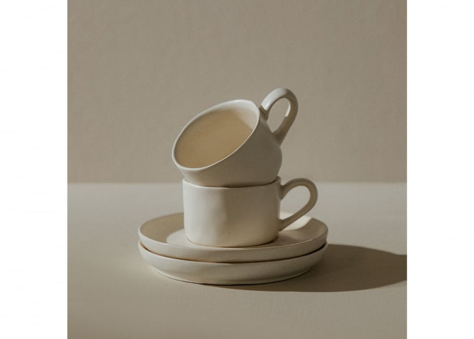 Belvere set of 2 cups and saucers 10 cl