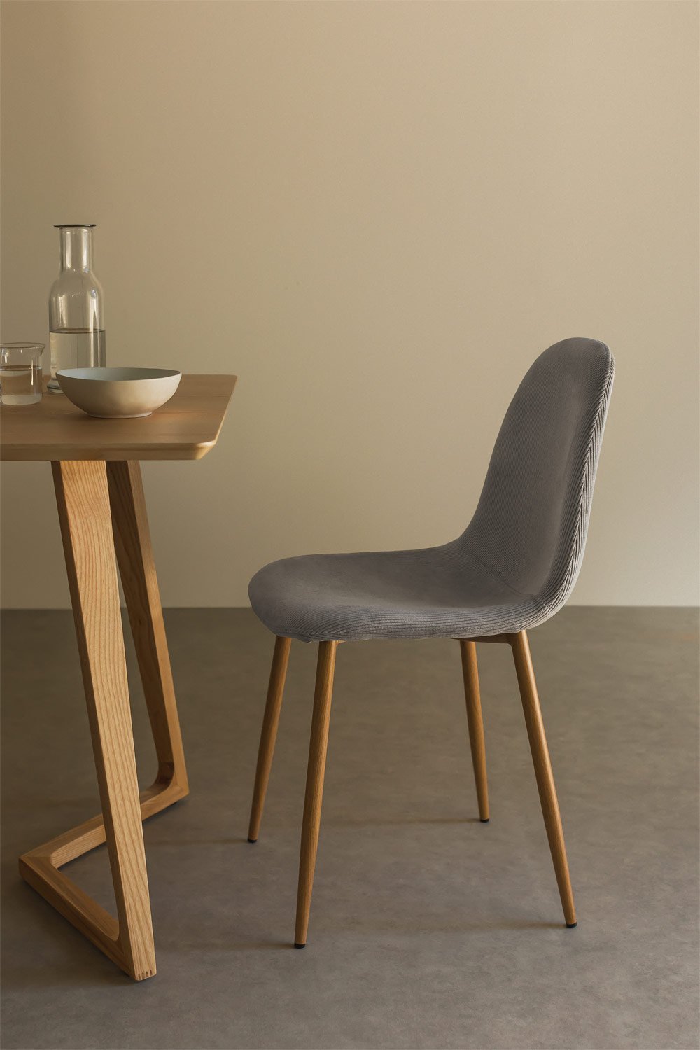 Corduroy Dining Chair Glamm, gallery image 1