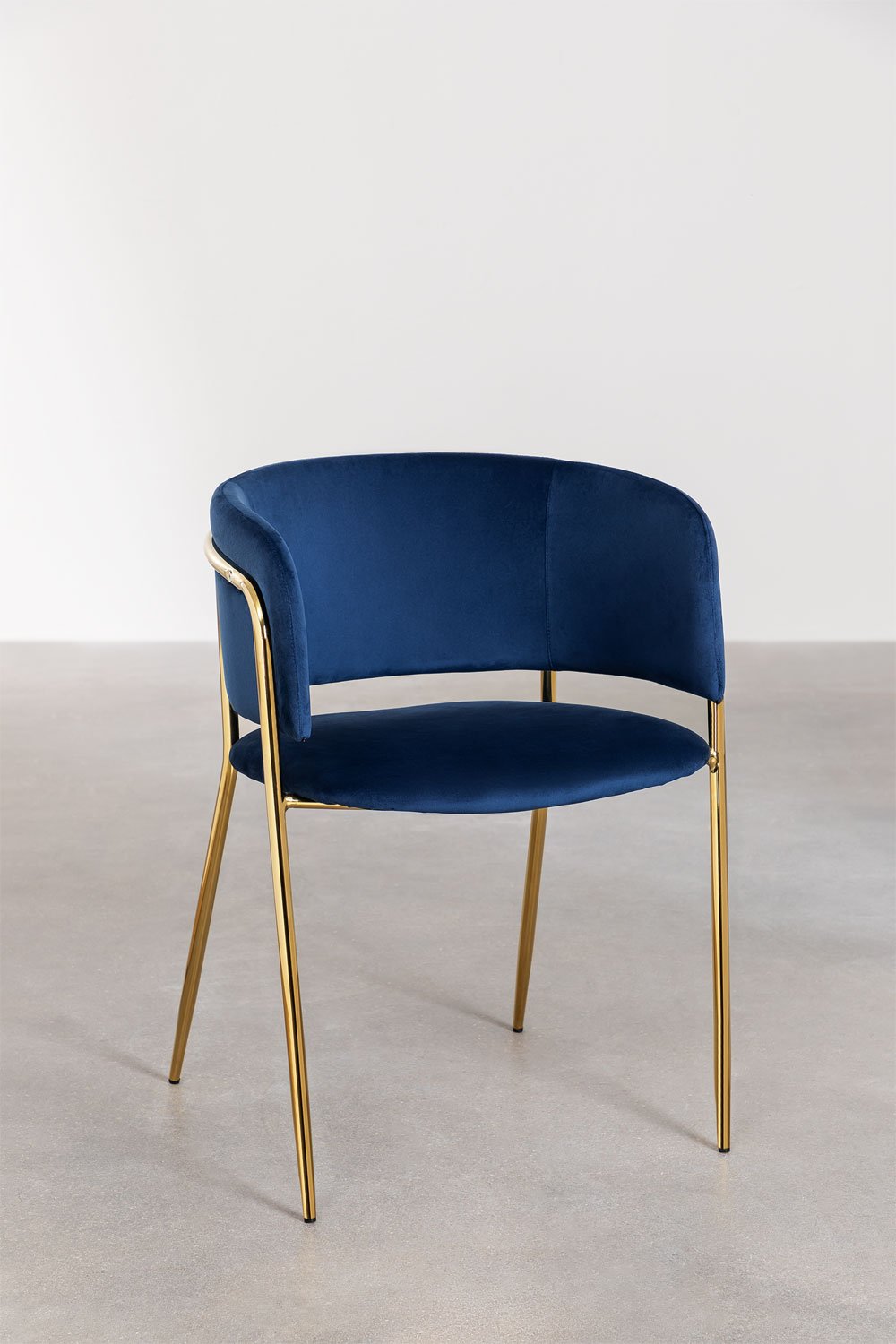 Nalon Velvet Dining Chair, gallery image 2