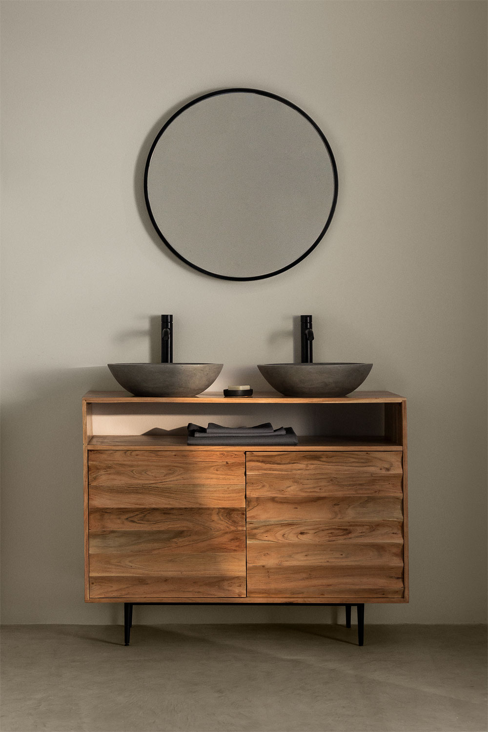 Petter Acacia Wood Bathroom SKLUM