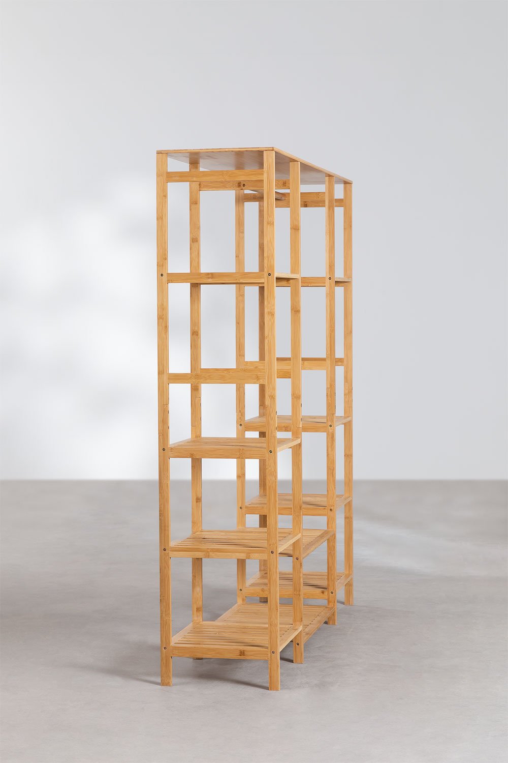 Krauford Open Wardrobe with Bamboo Wood Shelves, gallery image 4