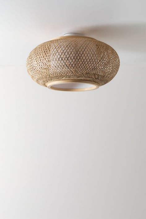 Terles Bamboo Ceiling Lamp - Marrón Bambú