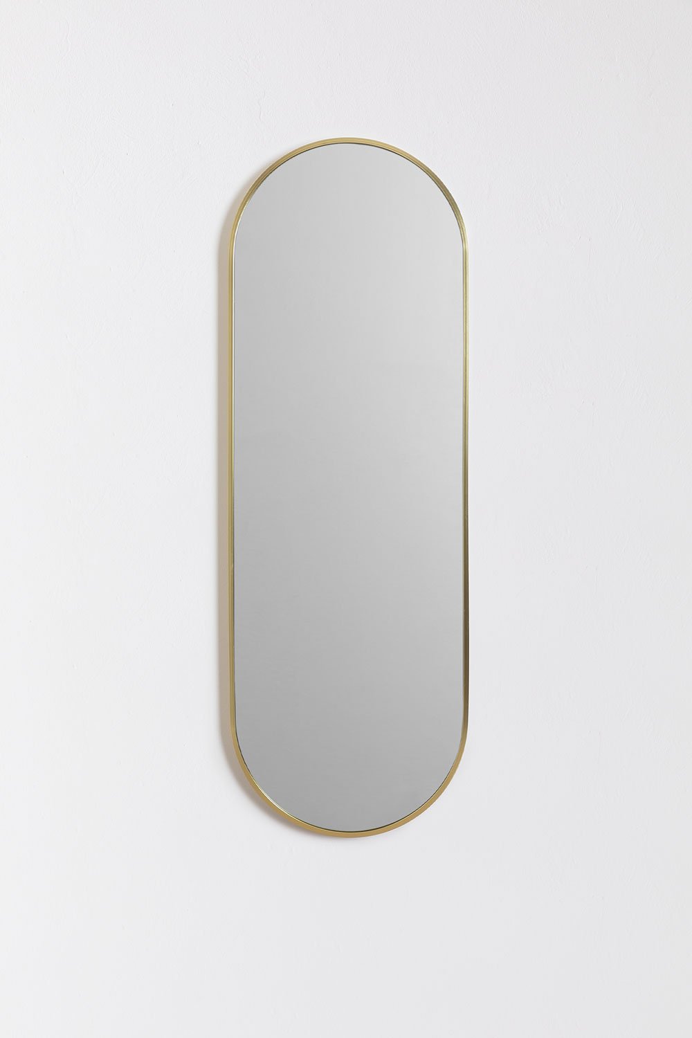 Elsie Gold Metal Oval Wall Mirror, gallery image 2