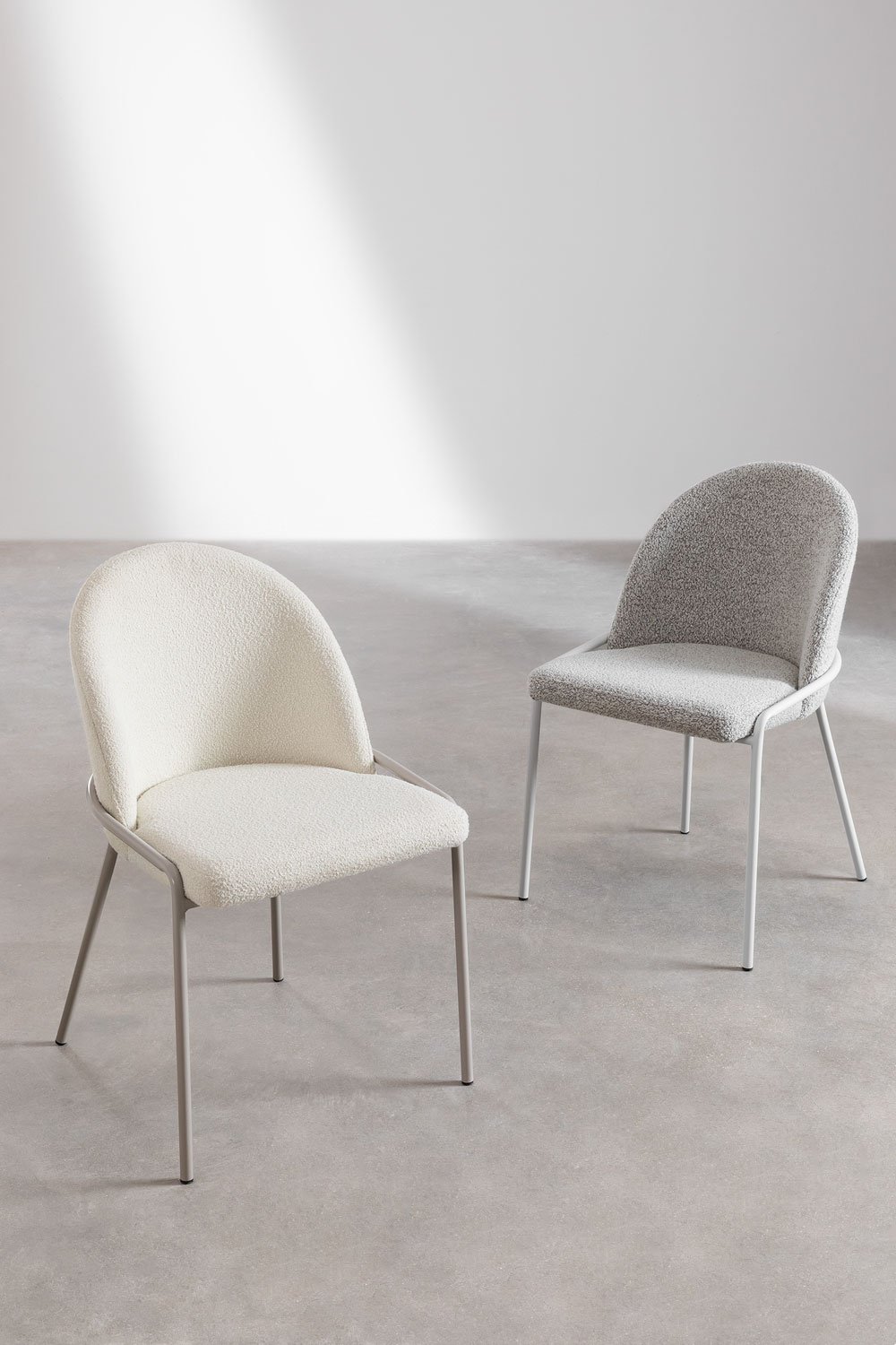 Pack of 2 Grolet upholstered dining chairs, gallery image 8