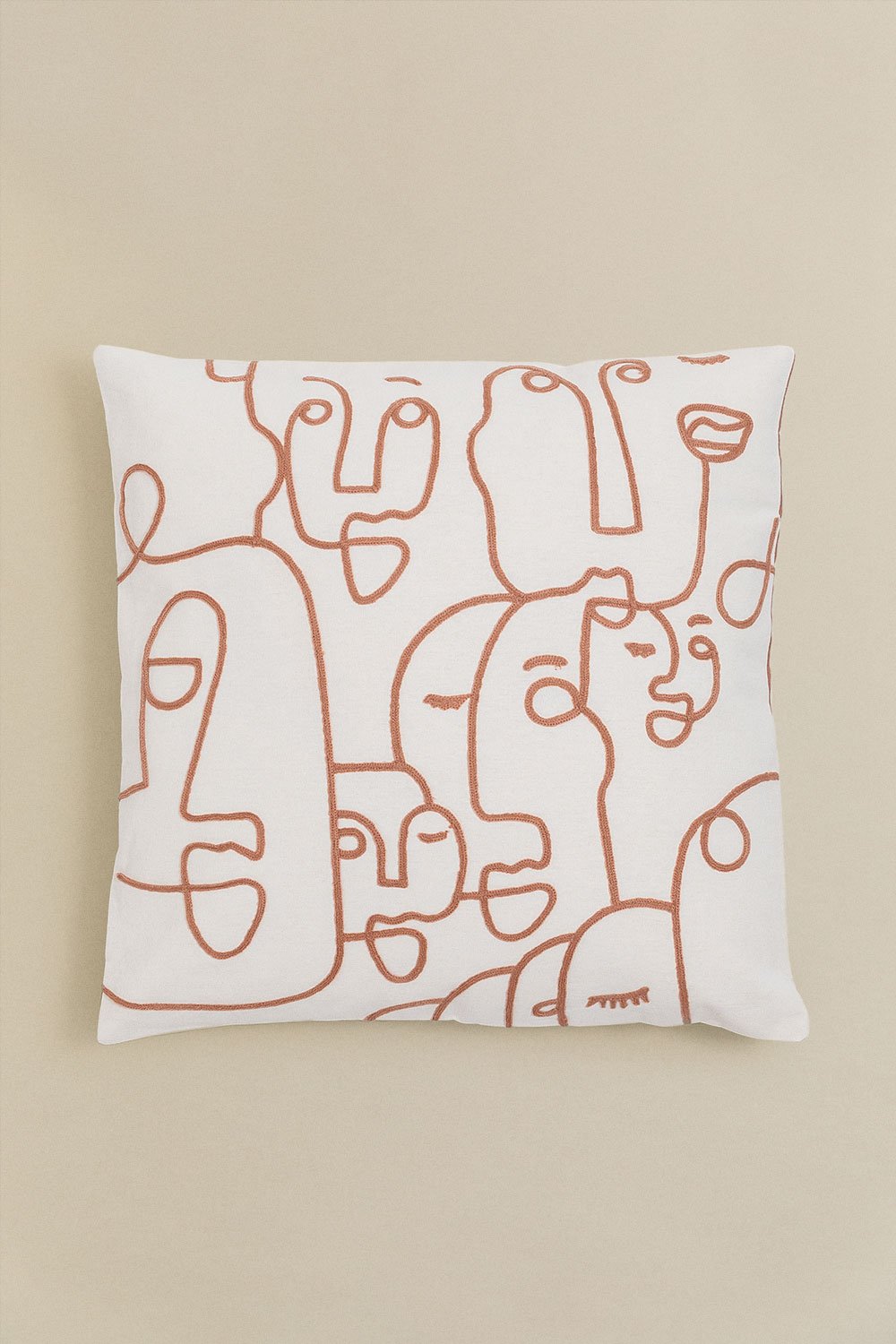 Square Cotton Cushion (45x45 cm) Mume, gallery image 1
