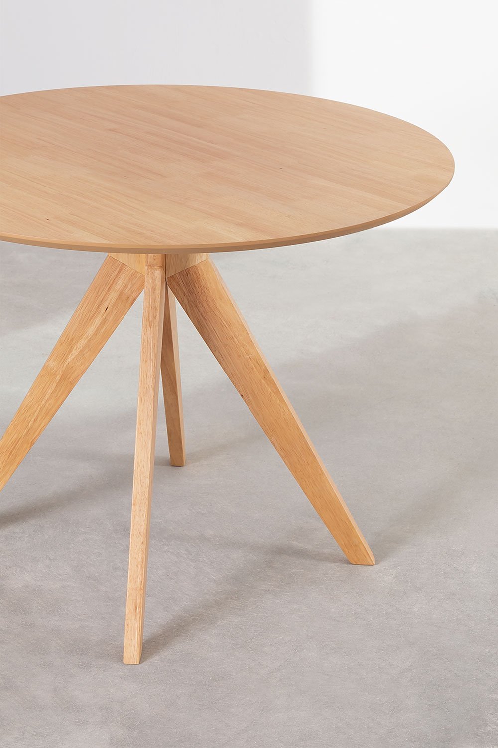 Sekiz round Ø100 cm wooden dining table, gallery image 3