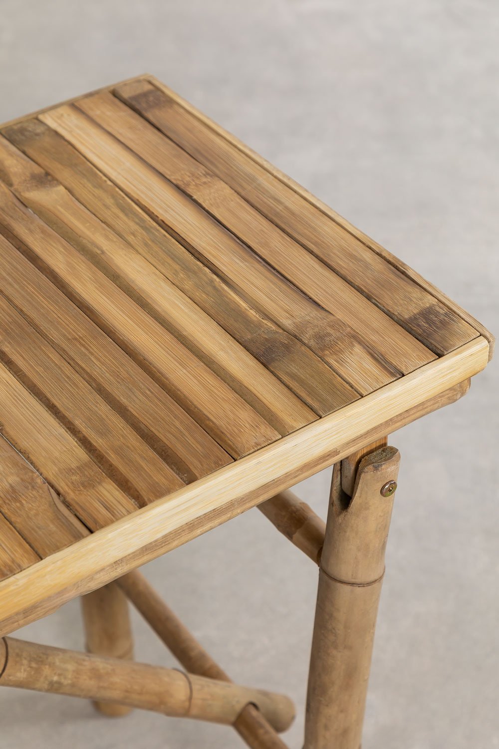 Marie 140x40 cm bamboo hallway console table, gallery image 4