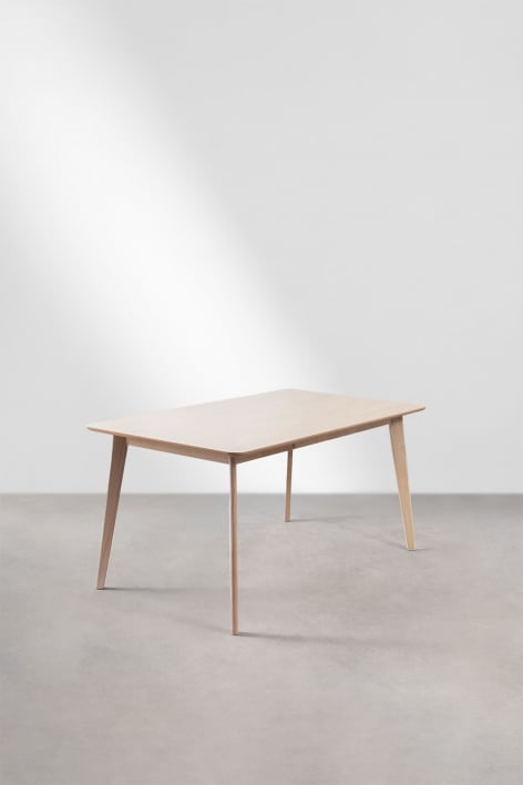 Kerhen rectangular wooden dining table (150x90 cm) 