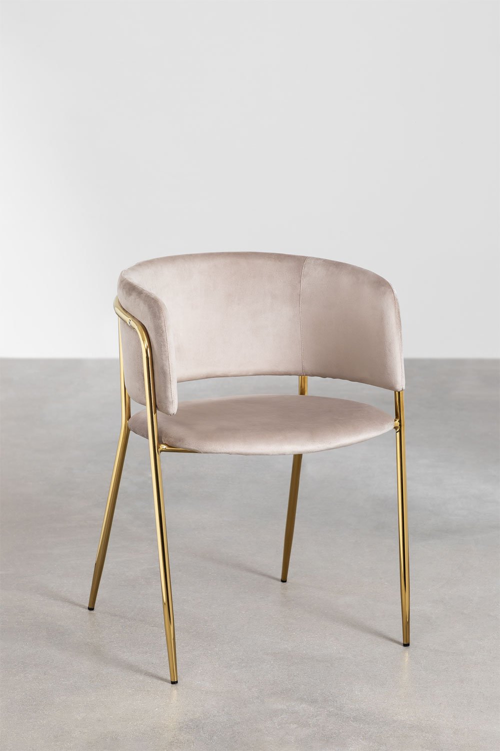 Nalon Velvet Dining Chair, gallery image 1